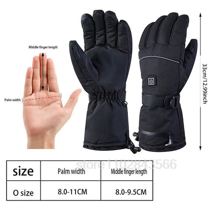 Stay Warm and Stylish this Winter with Our Rechargeable Heated Gloves - Perfect for Skiing, Snowboarding, and Outdoor Adventures!