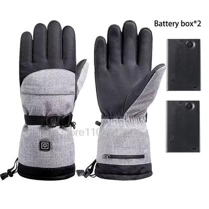 Stay Warm and Stylish this Winter with Our Rechargeable Heated Gloves - Perfect for Skiing, Snowboarding, and Outdoor Adventures!