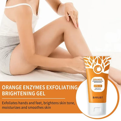 Revitalize Your Skin with Our 50G Gentle Orange Exfoliating Gel - Perfect for Facial and Body Cleansing!