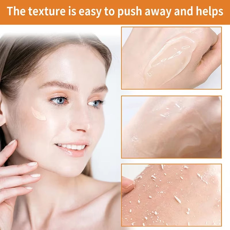 Revitalize Your Skin with Our 50G Gentle Orange Exfoliating Gel - Perfect for Facial and Body Cleansing!