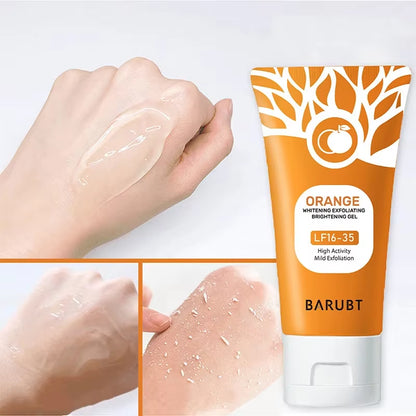 Revitalize Your Skin with Our 50G Gentle Orange Exfoliating Gel - Perfect for Facial and Body Cleansing!