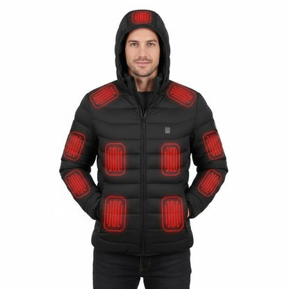 Men's Heated Waterproof Vest - Stay Warm & Stylish This Winter with 9 Heating Zones for Outdoor Adventures