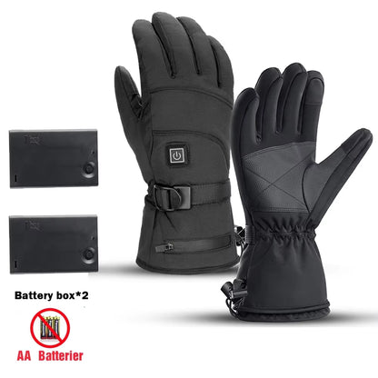 Stay Warm and Stylish this Winter with Our Rechargeable Heated Gloves - Perfect for Skiing, Snowboarding, and Outdoor Adventures!